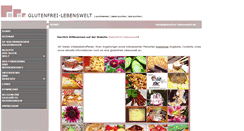 Desktop Screenshot of glutenfrei-lebenswelt.de