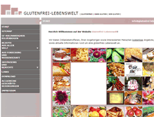 Tablet Screenshot of glutenfrei-lebenswelt.de